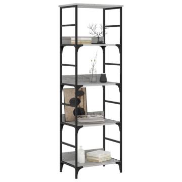 Bookshelf Grey Sonoma 50x33x153 cm | Durable Engineered Wood