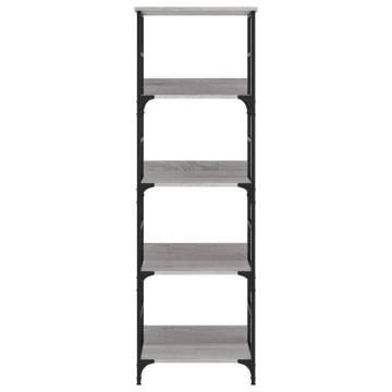 Bookshelf Grey Sonoma 50x33x153 cm | Durable Engineered Wood