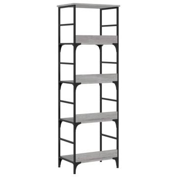 Bookshelf Grey Sonoma 50x33x153 cm | Durable Engineered Wood