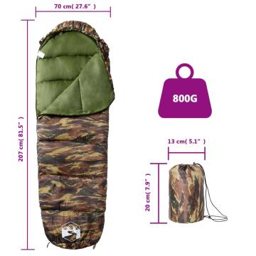 Mummy Sleeping Bag for Adults - 3 Seasons Comfort & Warmth