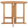 Folding Garden Dining Table Ø90x75 cm - Solid Teak Wood