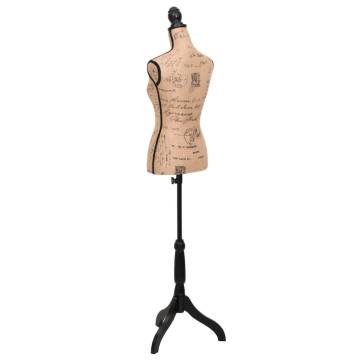 Ladies Jute Bust Display Mannequin - Adjustable Height & Stylish