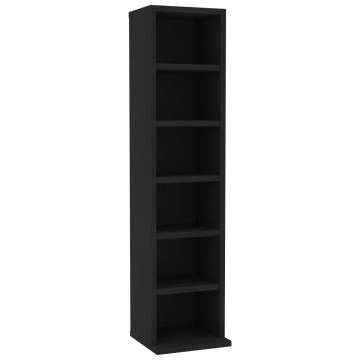 CD Cabinet Black 21x20x88 cm - Stylish Storage Solution