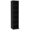 CD Cabinet Black 21x20x88 cm - Stylish Storage Solution