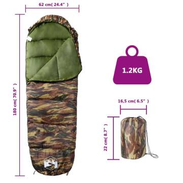 Mummy Sleeping Bag for Adults - Comfortable 3 Seasons Camping