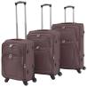 3 Piece Soft Case Trolley Set Coffee Colour coffee Quantity in Package 1 Number of wheels 4 