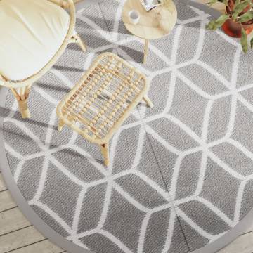 Trendy Outdoor Carpet Grey Ø200 cm | Hipomarket