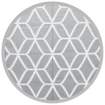 Trendy Outdoor Carpet Grey Ø200 cm | Hipomarket