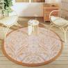 Trendy Outdoor Carpet Orange & White Ø160 cm - Durable & UV-Resistant