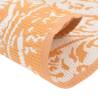 Trendy Outdoor Carpet Orange & White Ø160 cm - Durable & UV-Resistant