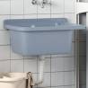 Sink Washbasin for Wall Mounting Grey 60x40x28 cm Resin Colour grey Size 60 x 40 x 28 cm 