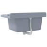 Grey Wall-Mounted Sink Washbasin 60x40 cm - Durable Resin