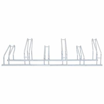 Bicycle Stand for 6 Bikes - Galvanised Steel | HipoMarket