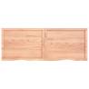 Light Brown Solid Wood Bathroom Countertop | 160x60 cm