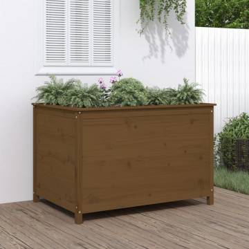 Honey Brown Garden Raised Bed - Solid Pine Wood | Hipo Market