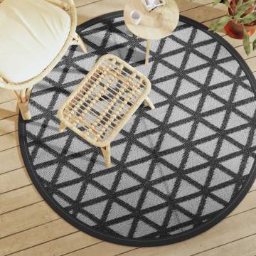 Outdoor Carpet Black Ø160 cm PP | Stylish & Durable