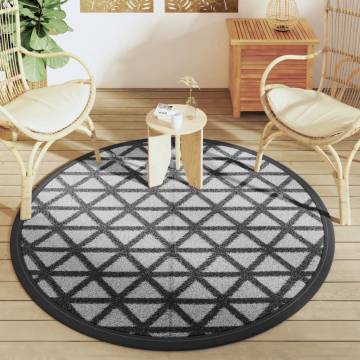 Outdoor Carpet Black Ø160 cm PP | Stylish & Durable