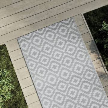 Stylish Outdoor Carpet Grey 80x150 cm - UV Resistant