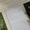 Outdoor Carpet Grey 80x150 cm PP Colour white and light grey Size 80 x 150 cm Quantity in Package 1 