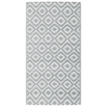 Stylish Outdoor Carpet Grey 80x150 cm - UV Resistant