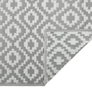 Stylish Outdoor Carpet Grey 80x150 cm - UV Resistant