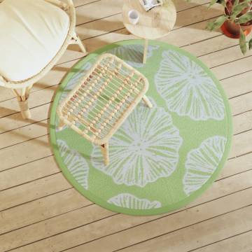 Trendy Outdoor Carpet Green Ø120 cm PP - Durable & Stylish