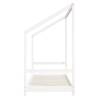 Kids Bed Frame White - Solid Pine Wood 80x200 cm