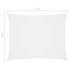 Sunshade Sail Oxford Fabric 5x7m - White Outdoor Protection