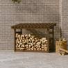 Firewood Rack Honey Brown 108x64.5x78 cm Solid Wood Pine Colour honey brown Size 108 x 64.5 x 78 cm 