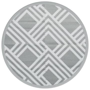 Trendy Outdoor Carpet Grey Ø200 cm | Durable & UV-Resistant