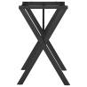 X-Frame Dining Table Legs - Durable Cast Iron Design