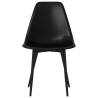 Dining Chairs 6 pcs Black PP - Contemporary Style