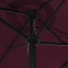 Outdoor Parasol with Aluminium Pole 460x270 cm - Bordeaux Red