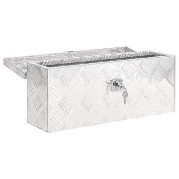 Storage Box Silver 50x15x20.5 Aluminium - Durable & Compact