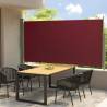 Patio Retractable Side Awning 160x300 cm in Red | HiPO Market