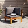 Garden Sofa Corner with Cushions Solid Wood Acacia Colour dark grey Quantity in Package 1 Model corner sofa 