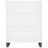 Stylish Highboard White 69.5x32.5x180 cm - Modern Storage Solution