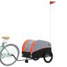 Bike Trailer Black and Orange - 45 kg Heavy Duty Iron