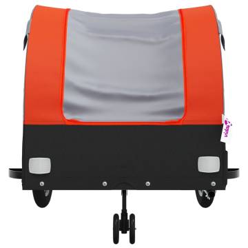 Bike Trailer Black and Orange - 45 kg Heavy Duty Iron