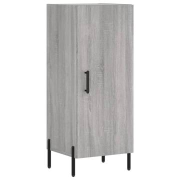 Elegant Grey Sonoma Highboard | 34.5x34x180 cm