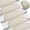 Stair Mats Self-Adhesive Sisal-Look 15 pcs - Beige | HipoMarket