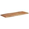 Solid Wood Acacia Table Top 100x40 cm - Live Edge Design