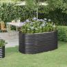 Garden Raised Bed Powder-coated Steel 152x80x68 cm Anthracite Colour anthracite Size 152 x 80 x 68 cm Quantity in Package 1 