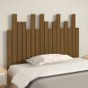 Elegant Honey Brown Wall Headboard - Solid Pine Wood 108x3x80 cm