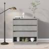 Sideboard Concrete Grey 70x41x75 cm Engineered Wood Colour concrete grey Quantity in Package 1 