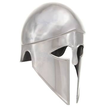 Greek Warrior Helmet Replica | Antique LARP Silver Steel