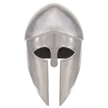 Greek Warrior Helmet Replica | Antique LARP Silver Steel