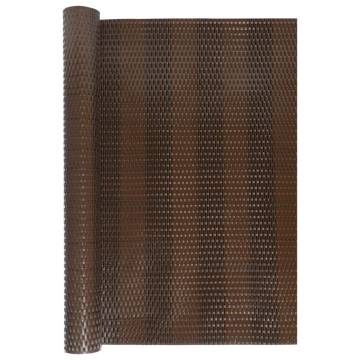 Durable Brown & Black Balcony Screen - 1000x80 cm Poly Rattan