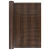 Durable Brown & Black Balcony Screen - 1000x80 cm Poly Rattan