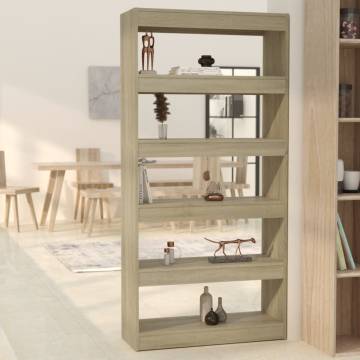 Sonoma Oak Book Cabinet & Room Divider | Hipomarket